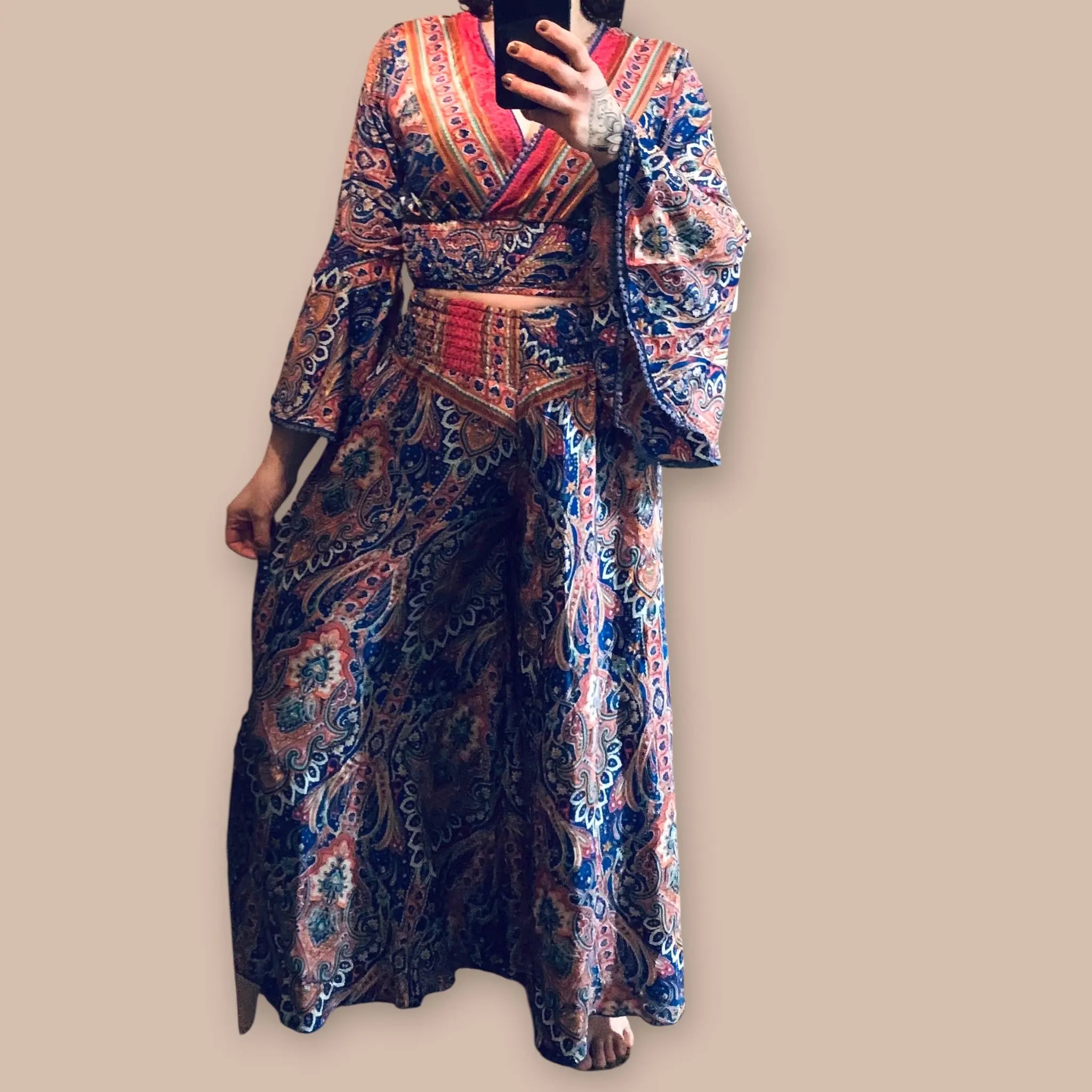 Corte Hindu silkkihousut (Freesize) Bloomy Moon