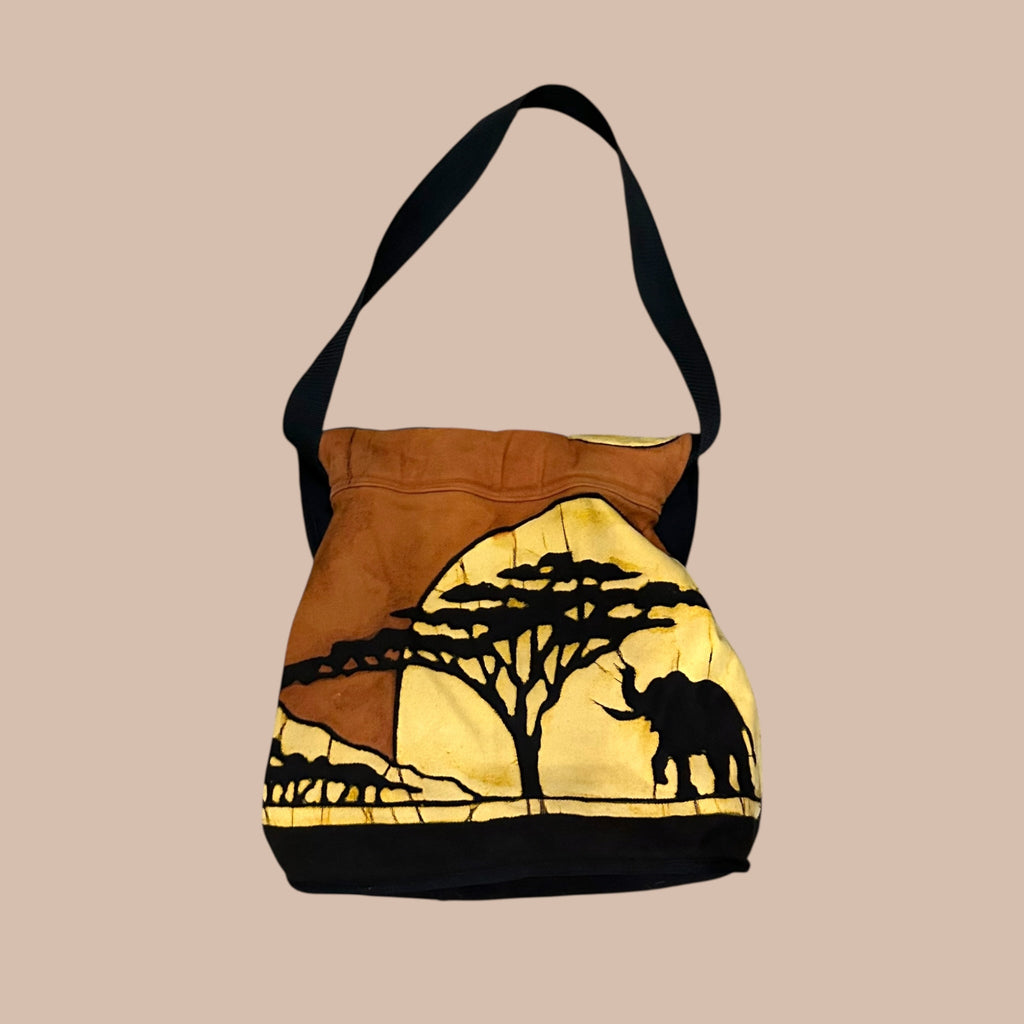 Baobab Batik olkalaukku Bloomy Moon