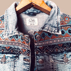 Clockhouse boho farkkutakki S Bloomy Moon