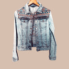 Clockhouse boho farkkutakki S Bloomy Moon