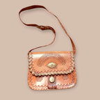 Vintage nahkalaukku Bloomy Moon