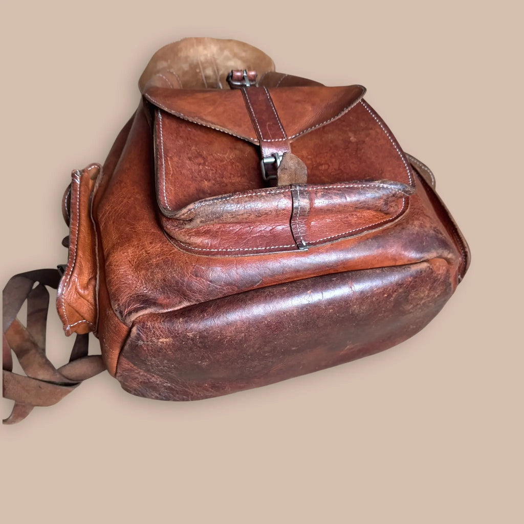 Vintage nahkareppu Bloomy Moon