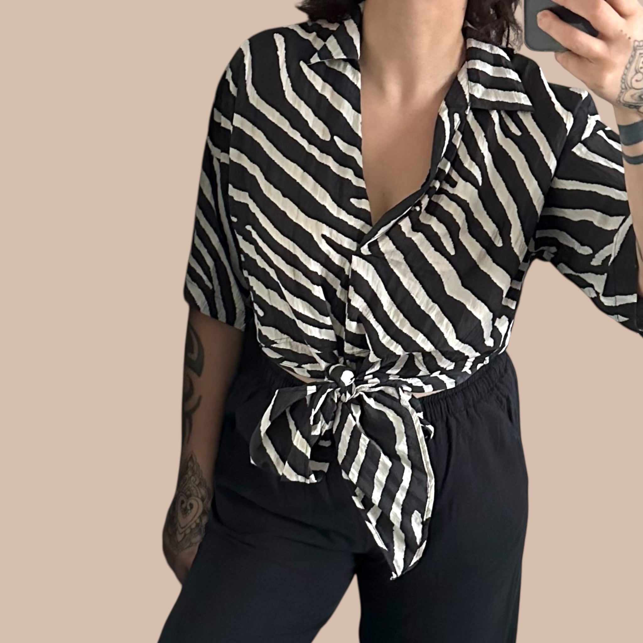 H&M seepra paita M Bloomy Moon