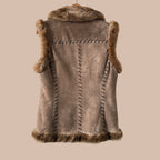 Jofama y2k vintage mokkaliivi Bloomy Moon