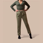 Esprit laskostetut housut 40 Bloomy Moon