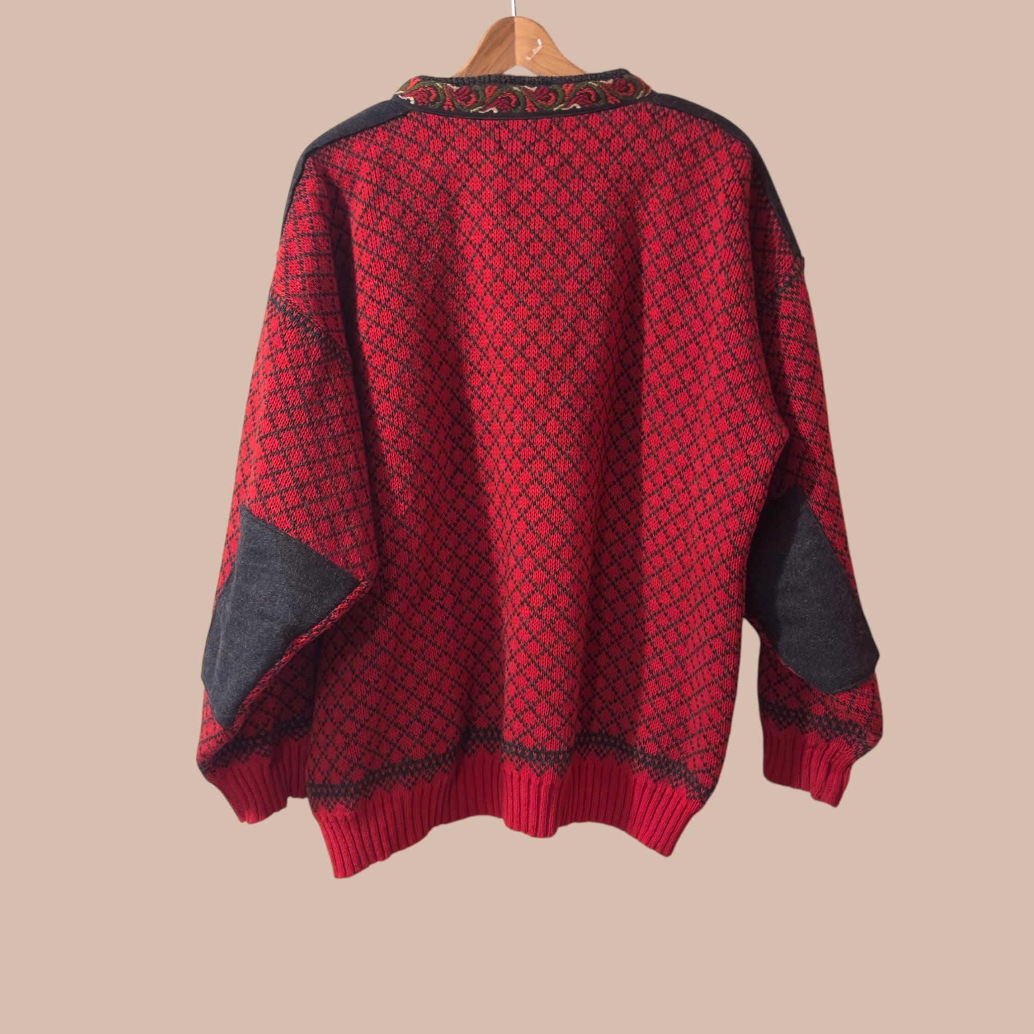 Volund Lokken Norway vintage villapaita XL Bloomy Moon