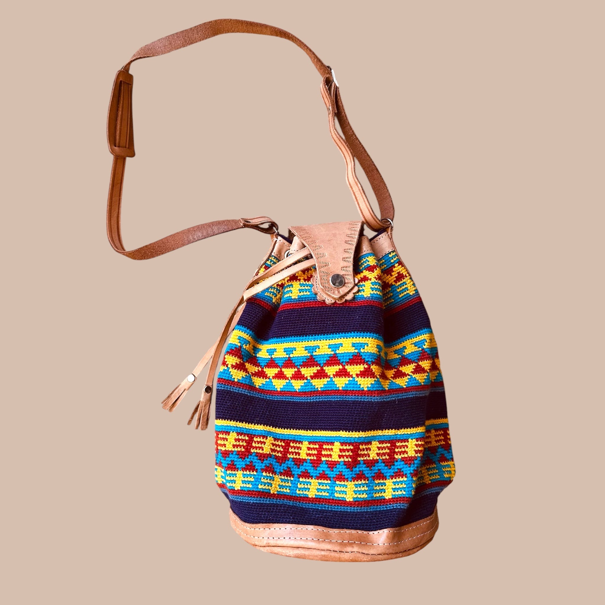 Guatemala olkalaukku Bloomy Moon