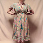 Intialainen silkkimekko S-L Bloomy Moon